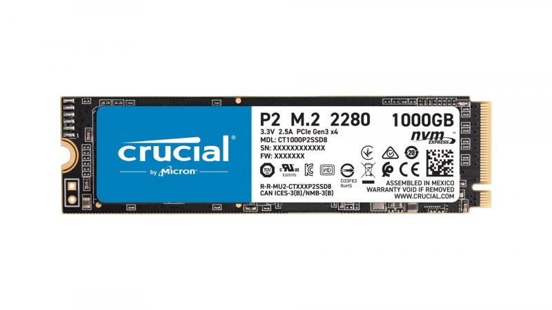 SSD Crucial P2 da 1.000 GB