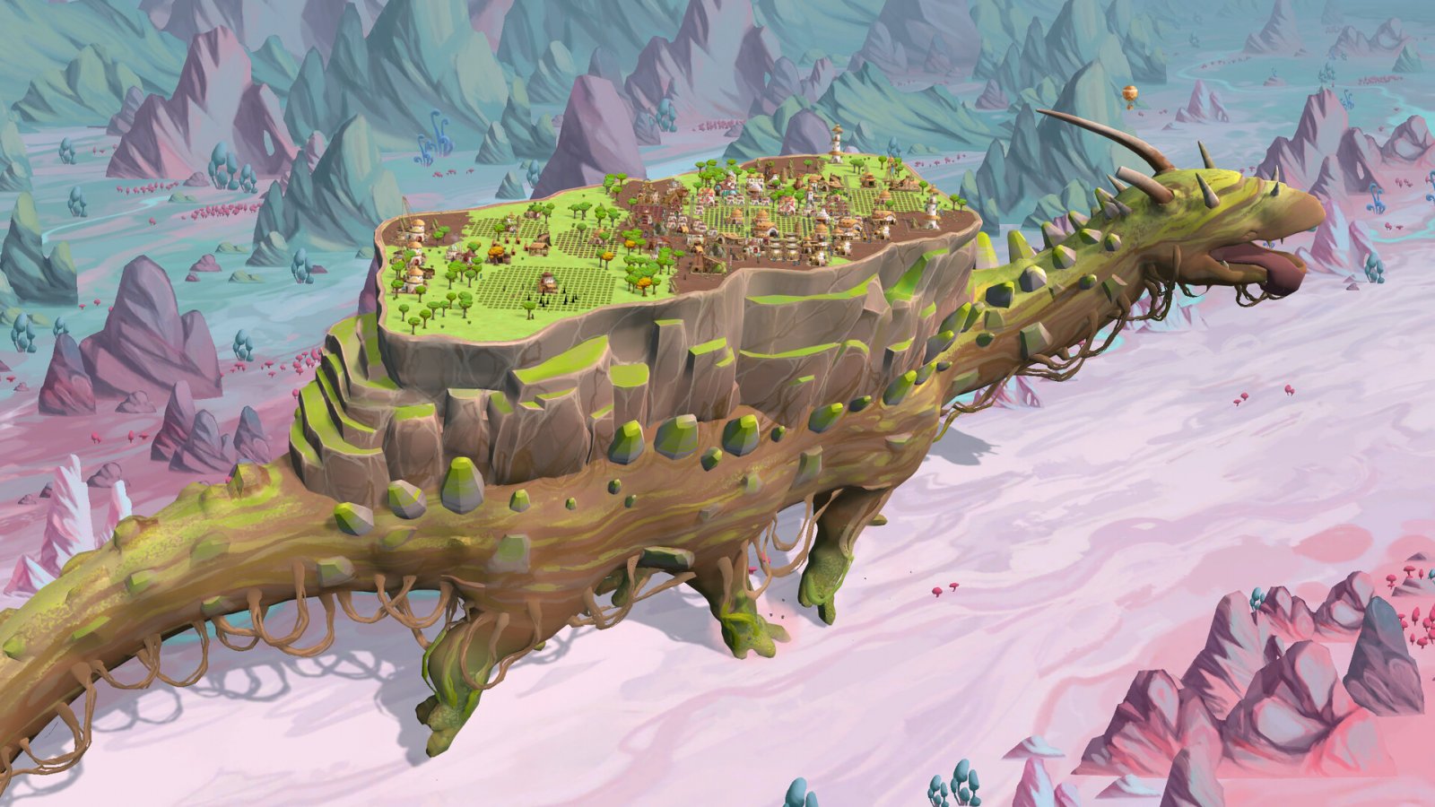 The Wandering Village è un city builder unico e insieme familiare