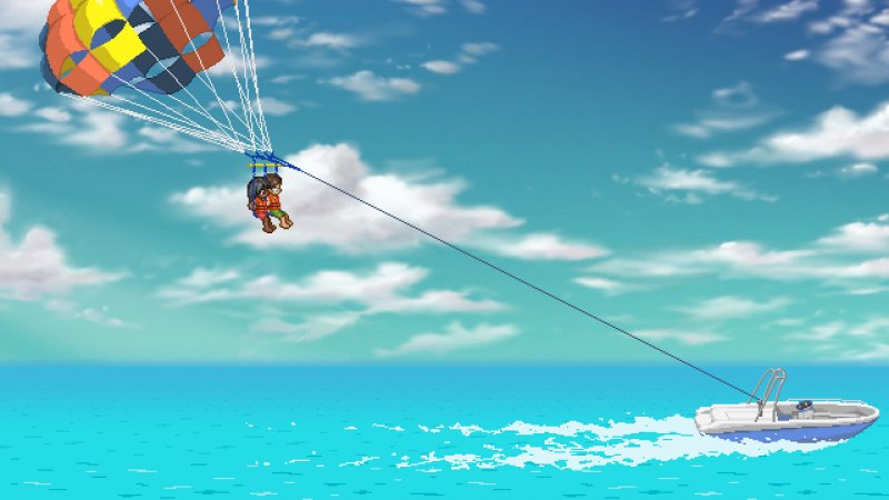 Una delle scene di Just a To the Moon Series Beach Episode