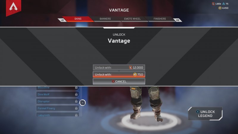 Ogni nuova Leggenda di Apex Legends può essere sbloccata sia con soldi reali che con tanta valuta di gioco