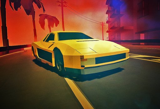 Un racing game in stile vintage