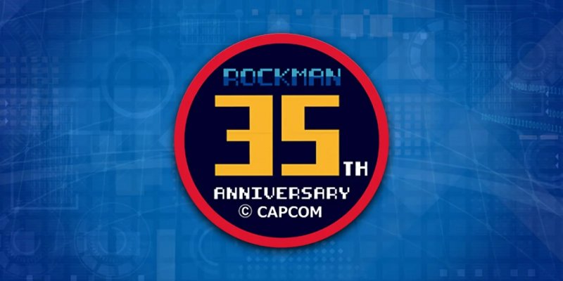 Logo del 35° anniversario di Mega Man