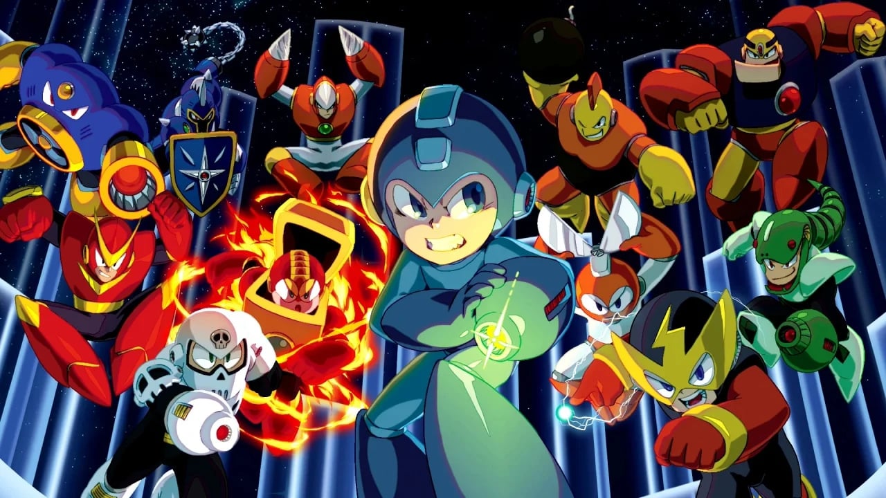 Un artwork di Mega Man