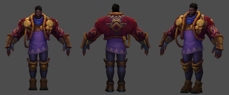 Il modello in-game di K'Sante Il modello in-game di K'Sante