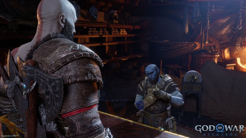 Kratos e Brok all'hub di gioco Kratos e Brok all'hub di gioco