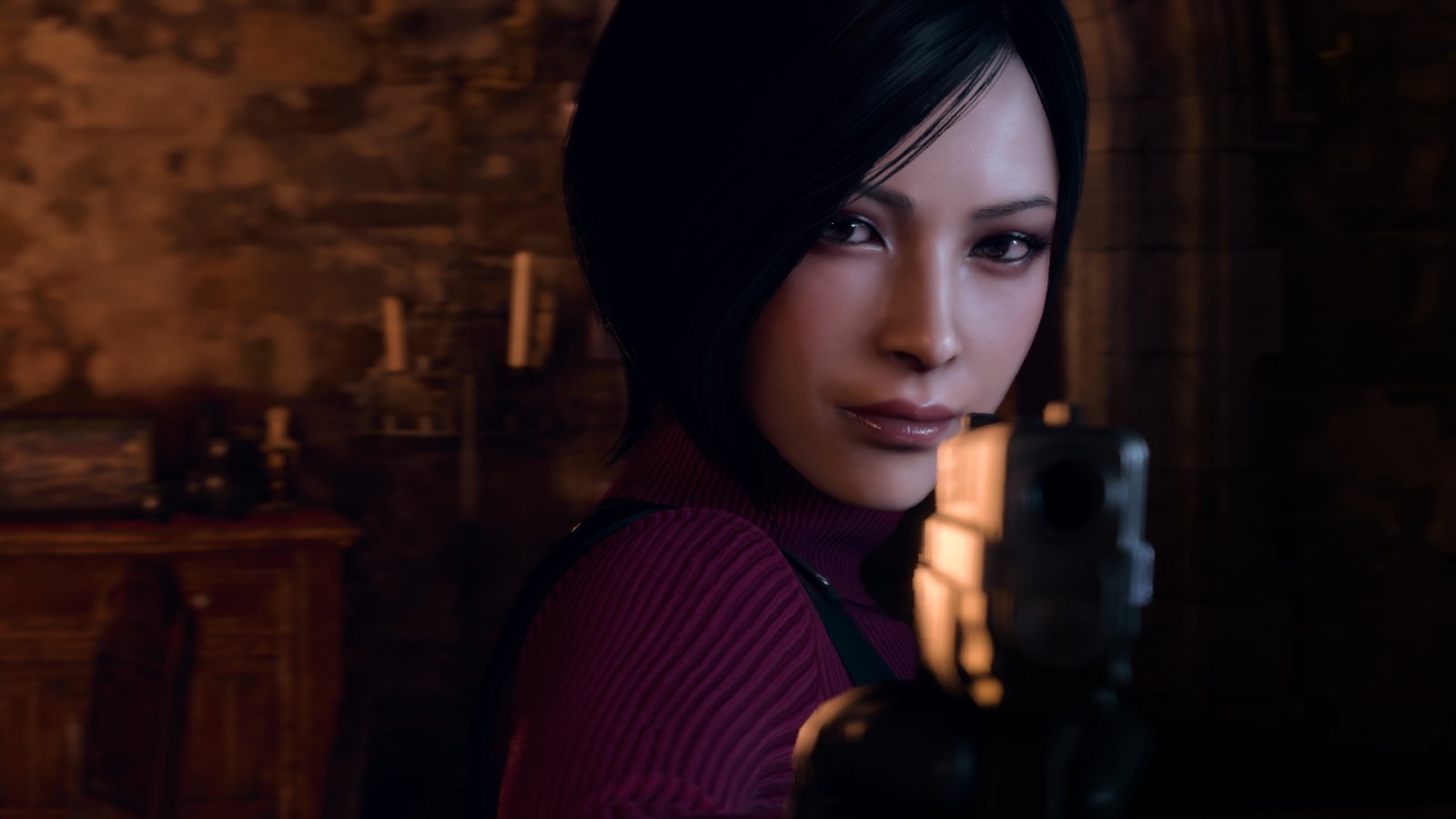 Resident Evil 4, il cosplay di Ada Wong da narga_lifestream ha uno sguardo minaccioso