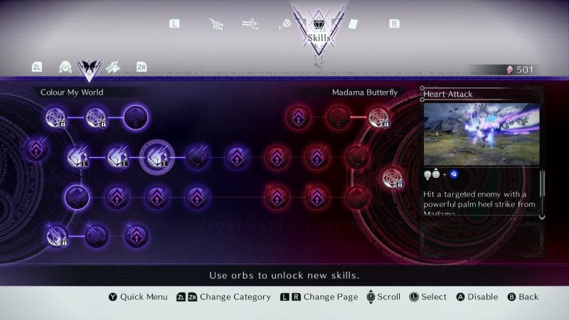 Anche in Bayonetta 3 c'è una complessa progressione delle mosse. E aspettate di vedere quante armi avrete a disposizione...
