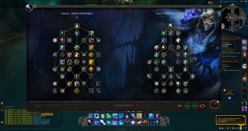 Il nuovo sistema dei talenti introdotto dalla pre-patch