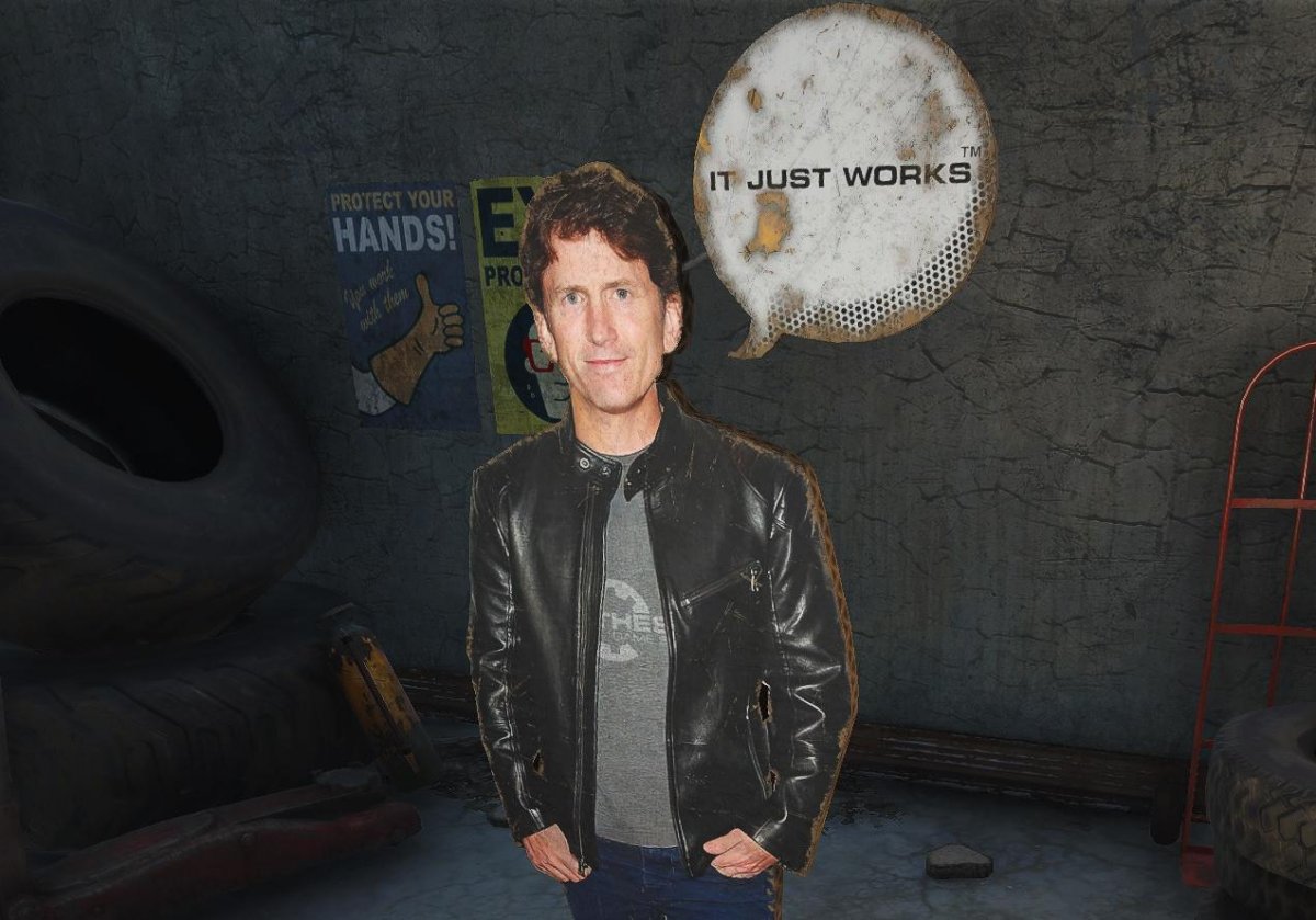 Fallout 4: mod adds Todd Howard hardcover cover with famous phrase written in ink