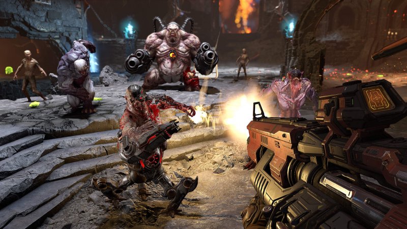 Un combattimento in DOOM: Eternal