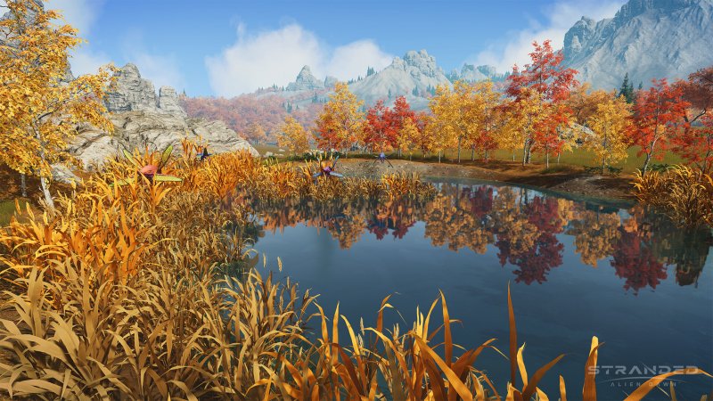 Un bucolico scorcio di Stranded: Alien Dawn