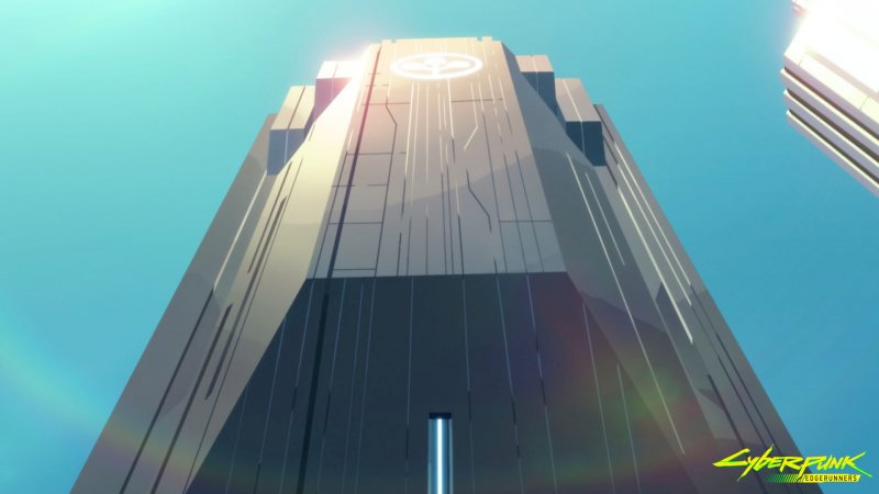 La Arasaka Tower di Night City in Cyberpunk: Edgerunners La Arasaka Tower di Night City in Cyberpunk: Edgerunners