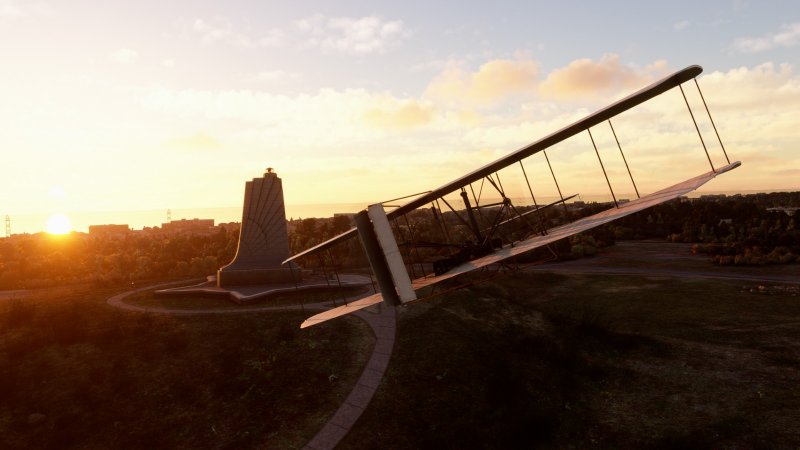 It's really exciting to fly the Wright Flyer in Microsoft Flight Simulator