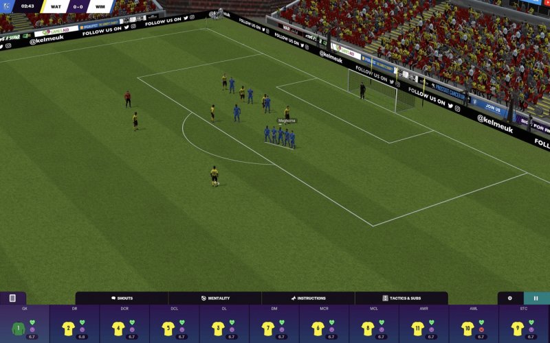 Football Manager 2023 Touch propone il match engine 3D visto anche nella versione principale