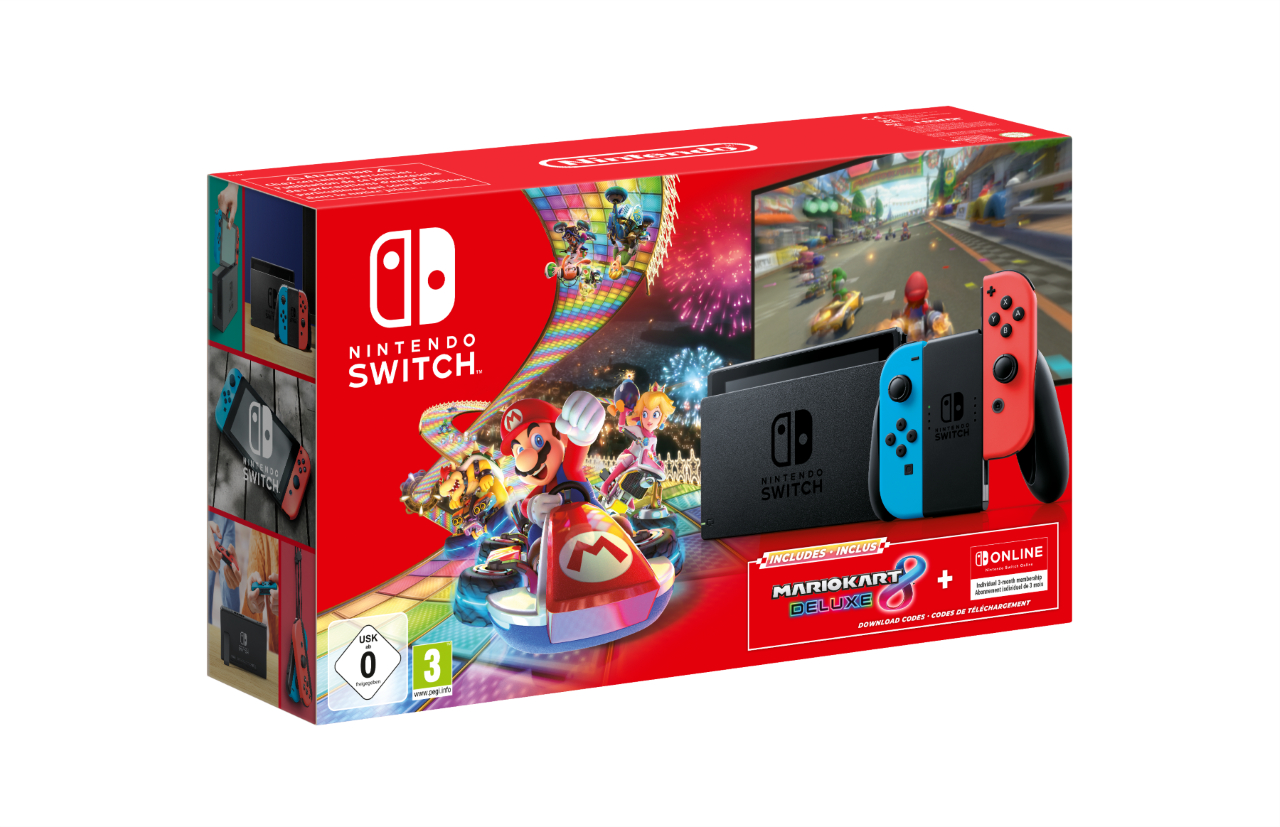 Black Friday: Nintendo Switch con Mario Kart 8 Deluxe e 3 mesi di Switch Online in offerta