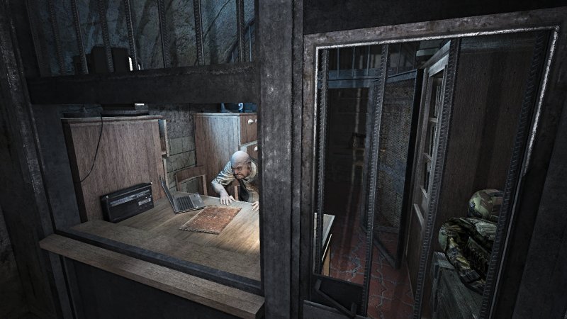 Un'immagine di gioco dell'edizione rimasterizzata di S.T.A.L.K.E.R.: Shadow of Chernobyl Un'immagine di gioco dell'edizione rimasterizzata di S.T.A.L.K.E.R.: Shadow of Chernobyl