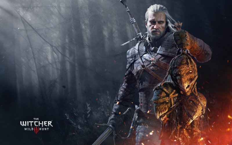 The Witcher 3: Wild Hunt, Geralt holds a dreadful spoils