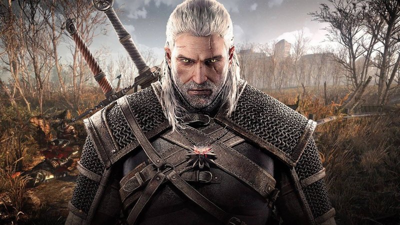 The Witcher 3: Wild Hunt, Geralt från Rivia tittar intensivt på oss