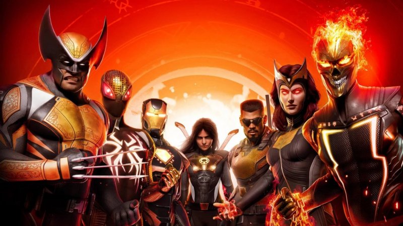 Marvel's Midnight Suns, the official artwork with the main characters