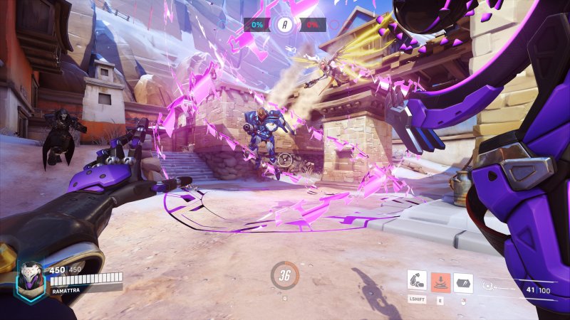 Overwatch 2, l'abilità Vortice insaziabile di Ramattra