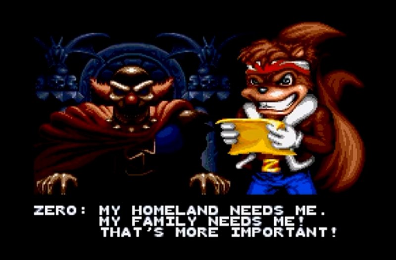 Un momento dell'introduzione di Zero The Kamiaze Squirrel