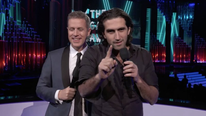Josef Fares in una delle sue travolgenti comparsate ai The Game Awards