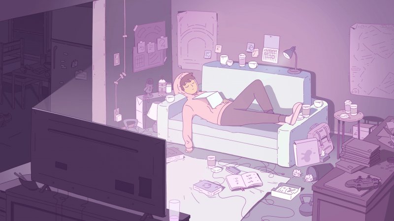 L'avventura di Melatonin inizia davanti al televisore in una sonnacchiosa serata casalinga