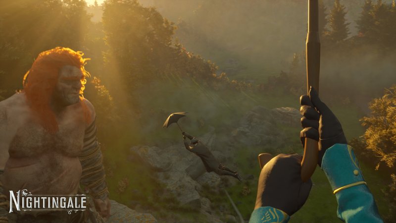 In Nightingale pare sia possibile scalare ogni parete e planare. Per farlo si usa un ombrello manco foste Mary Poppins. La scelta stilistica sinceramente ci piace parecchio