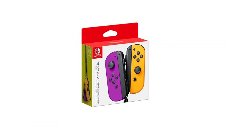 Joy-Con per Switch in colore Viola / Arancione Neon