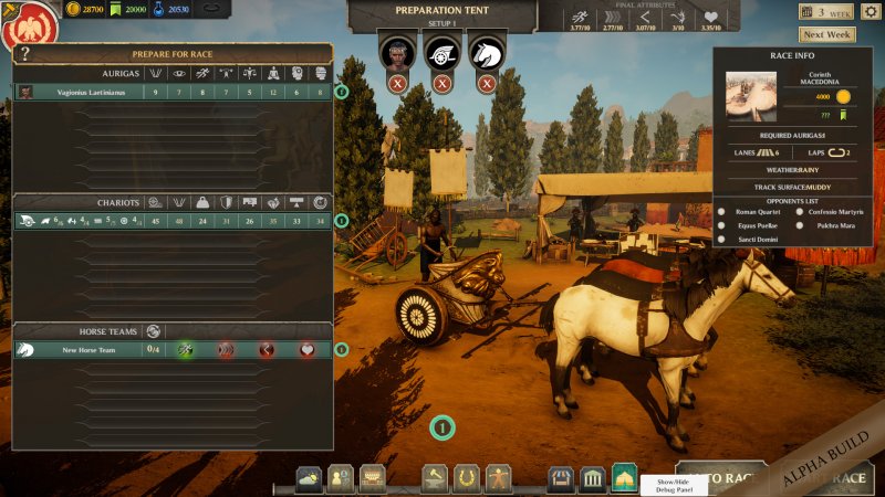 La tenda in cui ci si prepara per la corsa successiva