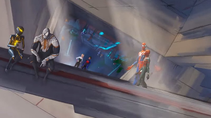 Spider-Man: Across the Spider-Verse, la scena in cui compare il protagonista dei videogiochi Insomniac