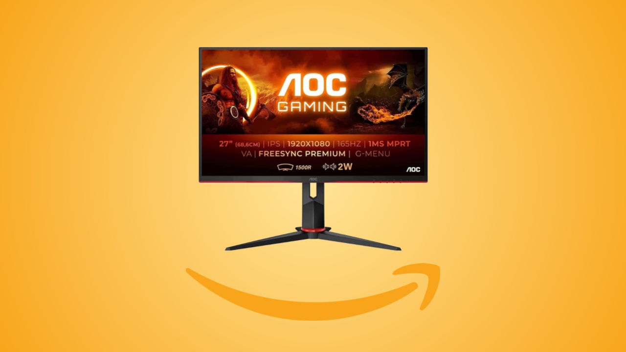 Offerte Amazon: monitor AOC da 27 pollici e 165 Hz in sconto al prezzo minimo storico