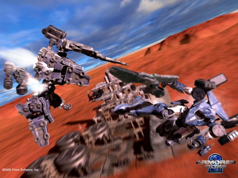 Armored Core 2 era ambientato sulla superficie di Marte, 67 anni dopo Master of Arena, capitolo per la prima PlayStation che idealmente chiude la prima trilogia della saga