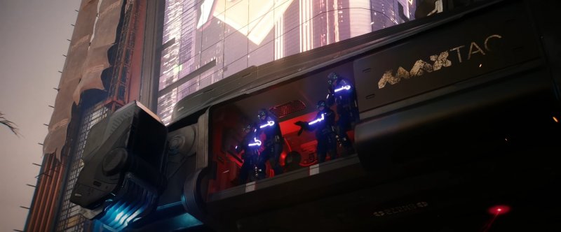 In questo secondo trailer di Cyberpunk 2077: Phantom Liberty appare anche la Max-Tac, il che accende in noi una flebile speranza che possa giocare stavolta un ruolo di primo piano In questo secondo trailer di Cyberpunk 2077: Phantom Liberty appare anche la Max-Tac, il che accende in noi una flebile speranza che possa giocare stavolta un ruolo di primo piano