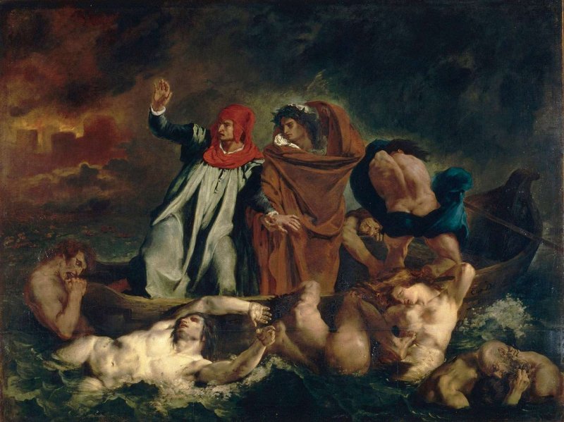 La barca di Dante di Delacroix, un'incursione metaforica nel mondo alternativo La barca di Dante di Delacroix, un'incursione metaforica nel mondo alternativo