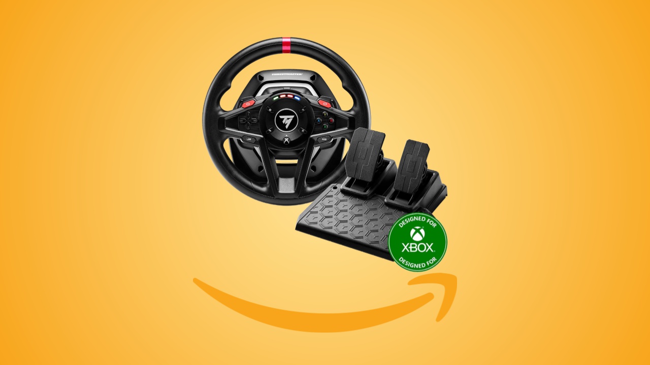 Offerte Amazon: volante e pedaliera Thrustmaster T128 per PC e Xbox al prezzo minimo storico