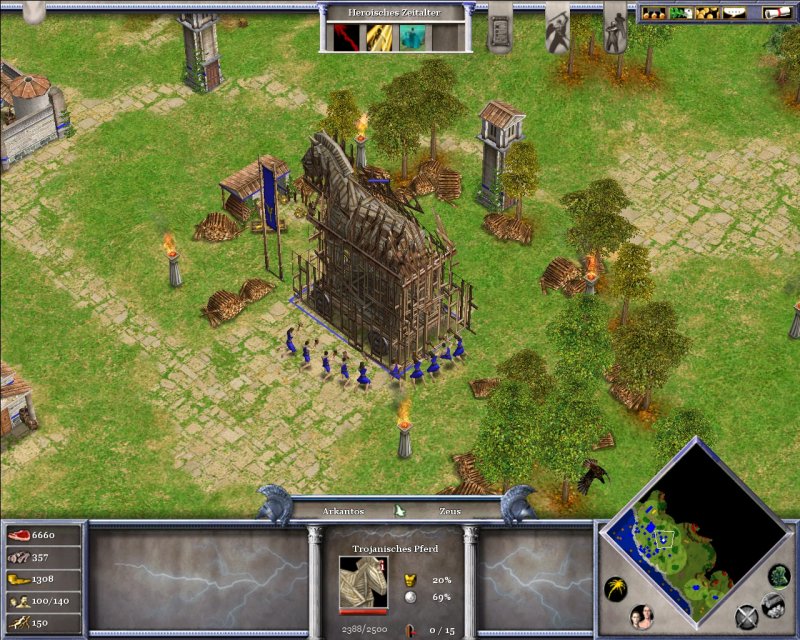 Il cavallo di Troia in Age of Mythology