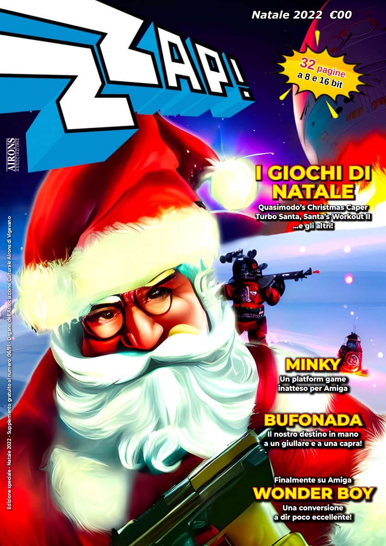 Cover of the Christmas issue of Zzap!