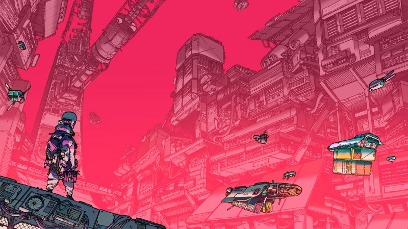 Citizen Sleeper: la key art richiama lo sci-fi cyberpunk fumettistico