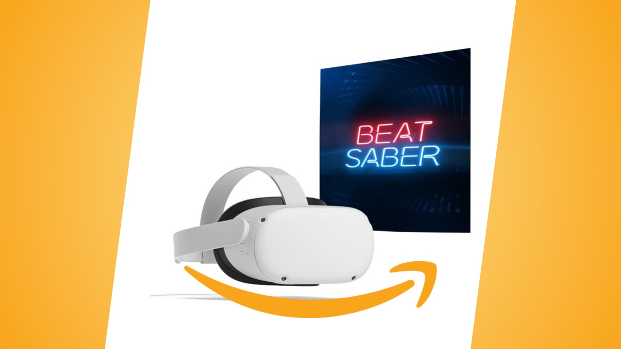 Offerte Amazon: visore VR Meta Quest 2 da 256 GB in sconto, con Beat Saber incluso