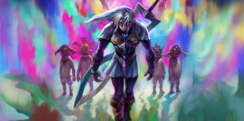 La versione Fierce Deity di Link, un'entità terribile