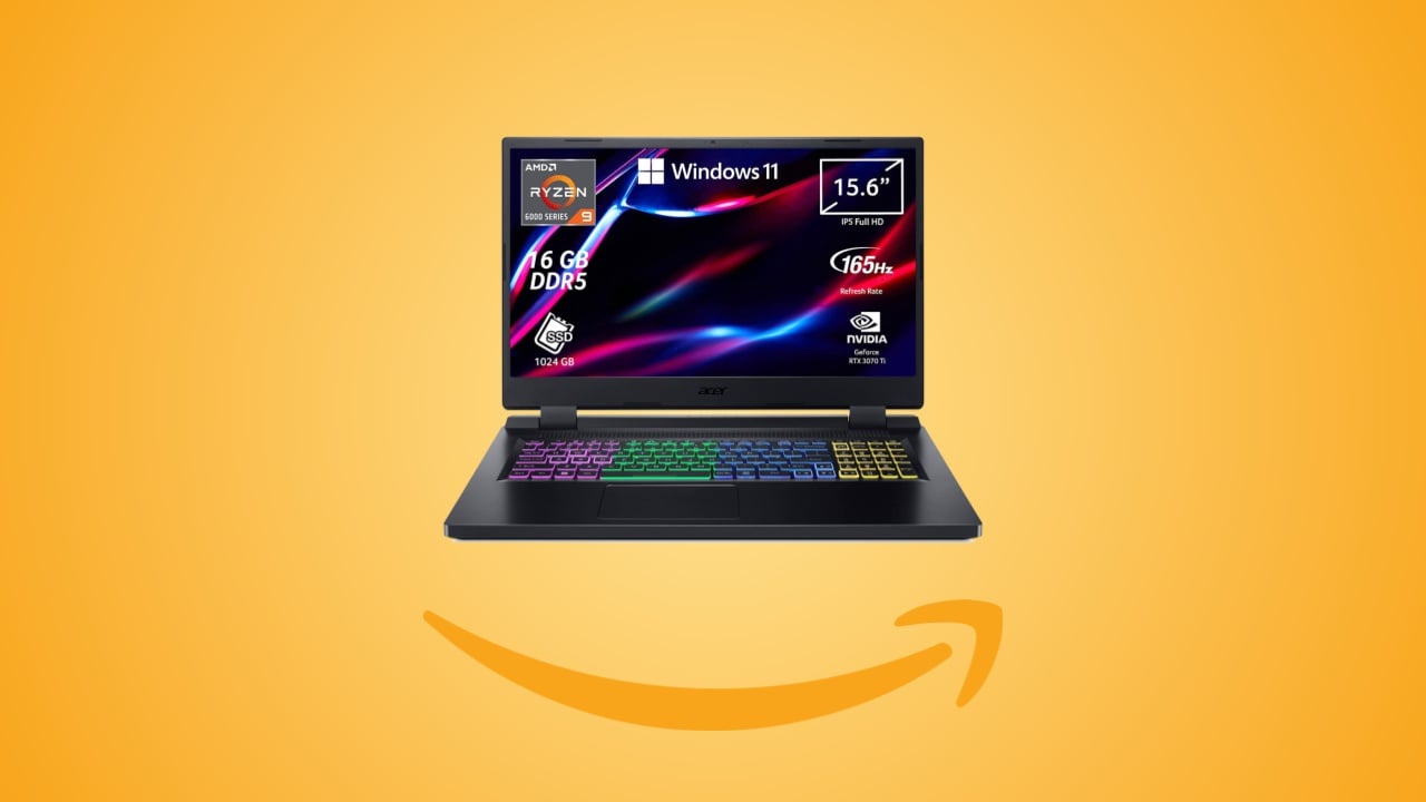Offerte Amazon: notebook Acer Nitro 5 con RTX 3070 Ti in sconto al prezzo minimo storico