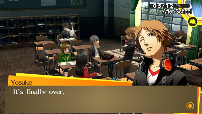 Persona 4: Golden: The focal point of the game is, as always, the school the heroes attend