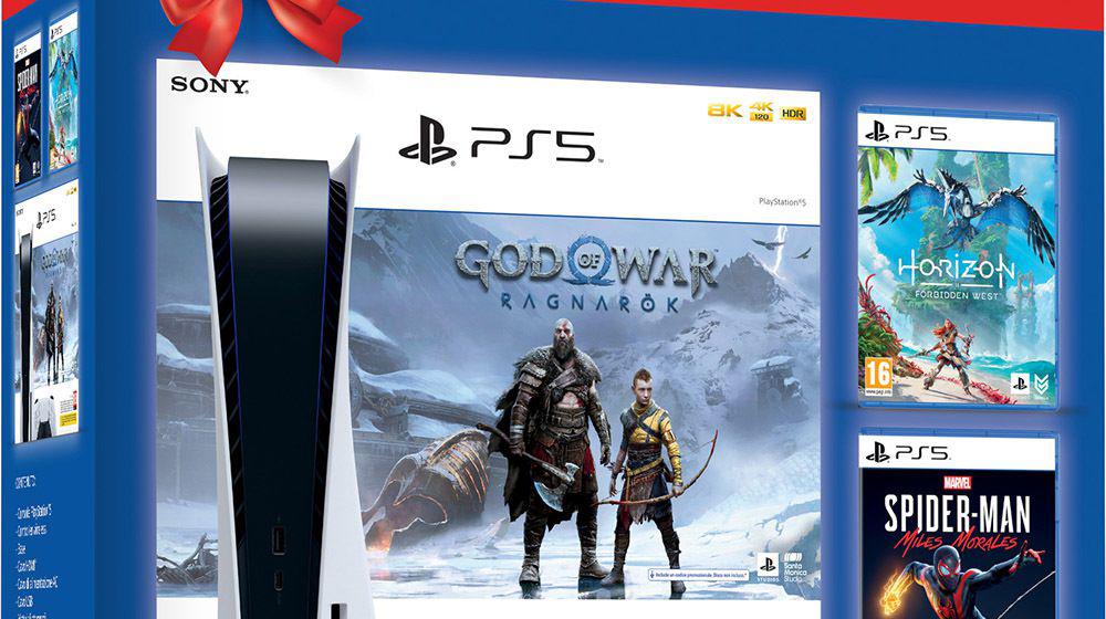PS5 disponibile da Unieuro oggi con God of War Ragnarok, Spider-Man e Horizon Forbidden West