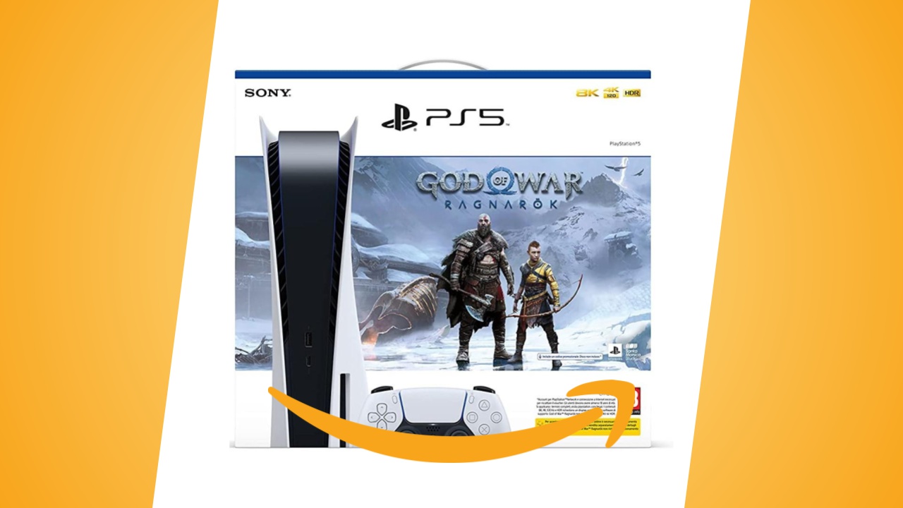 PS5 è disponibile su Amazon Italia oggi, 27 gennaio: in bundle con God of War Ragnarok