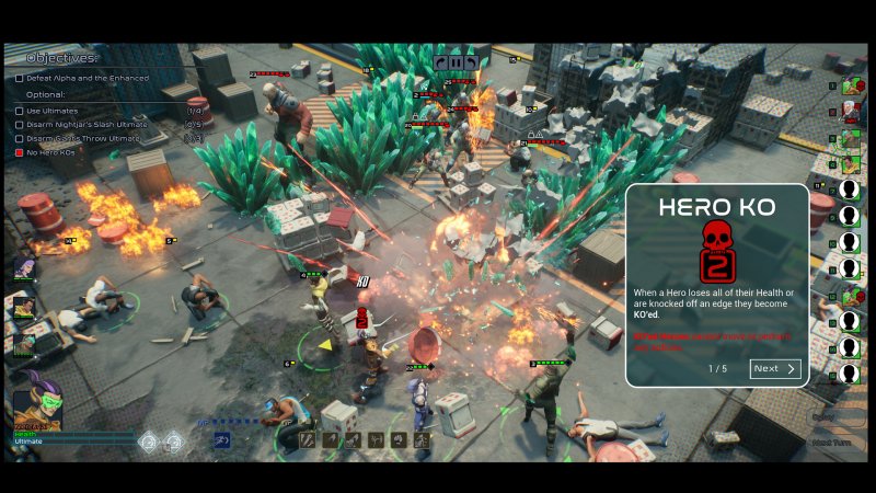 Capes, gli eroi KO possono essere recuperati se li si raggiunge entro due turni