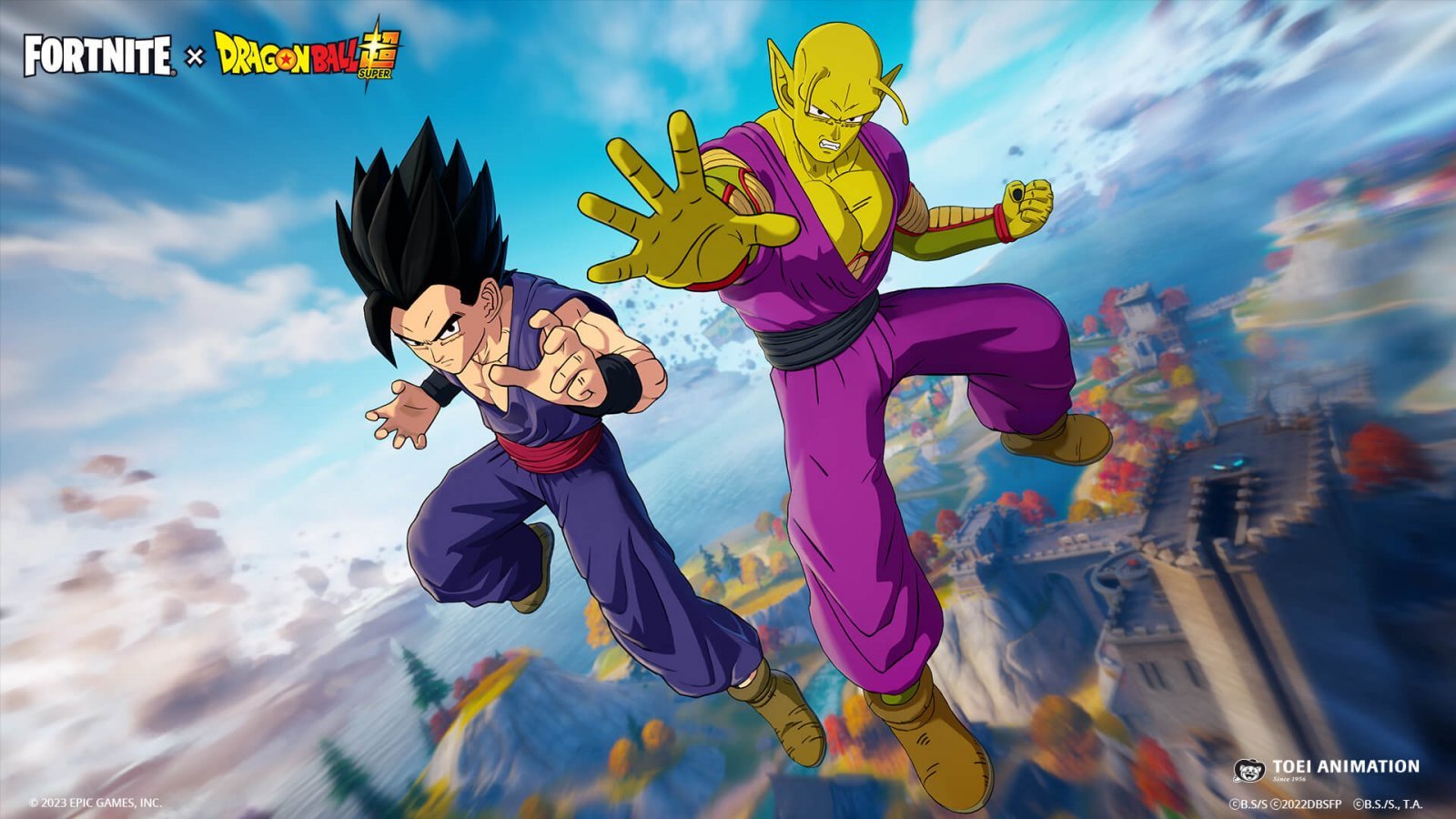 Fortnite: l'update 23.30 introduce Gohan e Piccolo da Dragon Ball, torna l'Onda Energetica