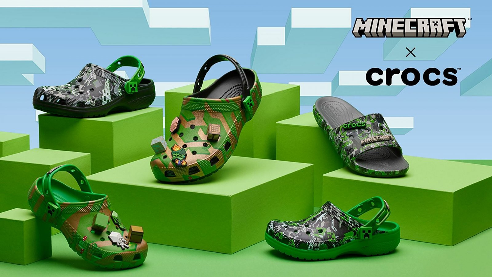 Minecraft, arrivano le Crocs a tema: data d'uscita delle strane calzature
