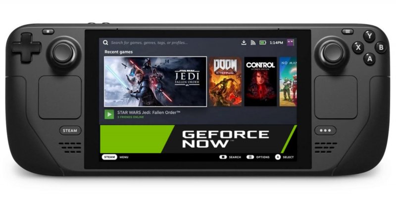 NVIDIA GeForce Now funziona su Steam Deck, anche se non dispone ancora di un'applicazione integrata