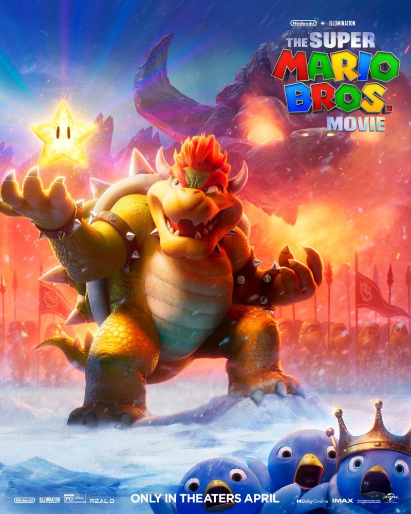 Il poster di Bowser di Super Mario Bros. Il film